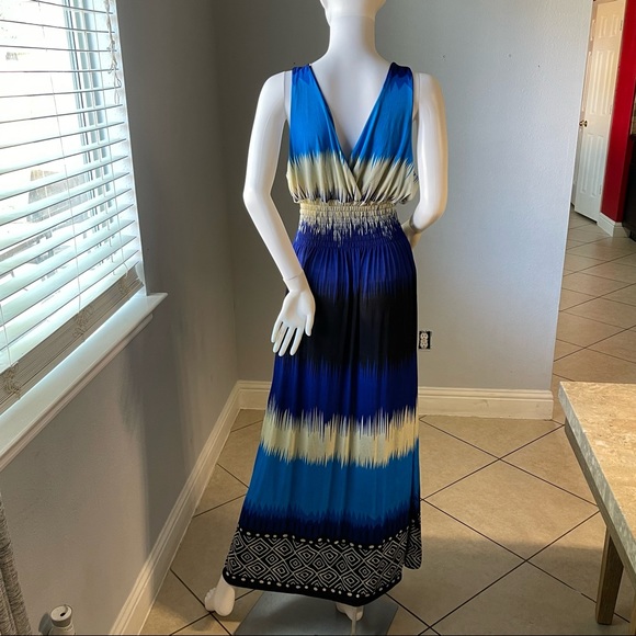 Blue New Women’s striped sleeveless dress size XL - Picture 9 of 12